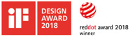  『iFデザイン賞2018』　『レッド・ドットデザインアワード2018』
