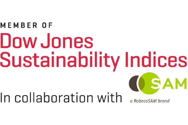 ESG投資指標「Dow Jones Sustainability World Index  (DJSI World)」の構成銘柄に8回目の選定