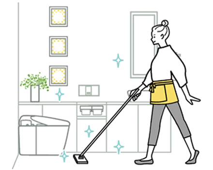 「お手入れを手早く済ませたい」あなたにはあっという間にお掃除完了できるトイレ