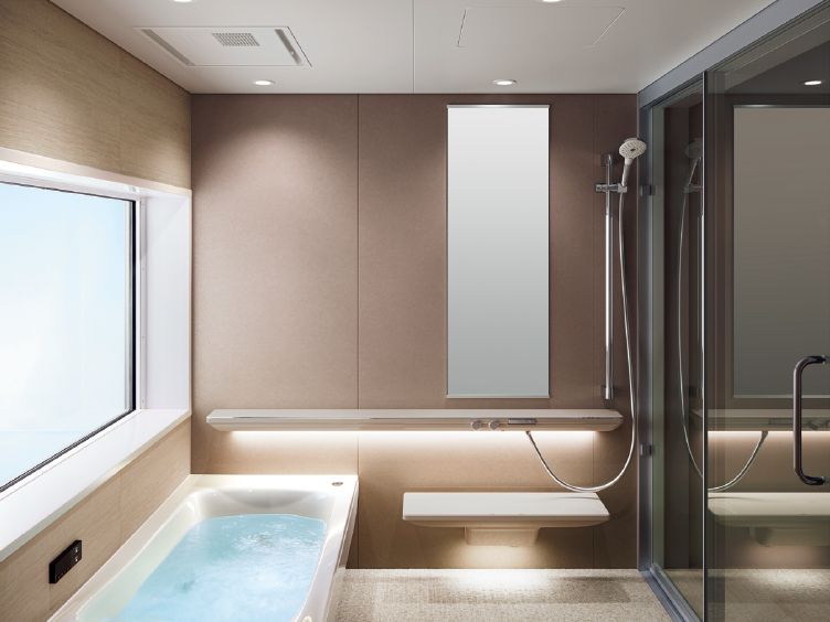 浴室（お風呂）: システムバスルーム シンラ：調光調色システム