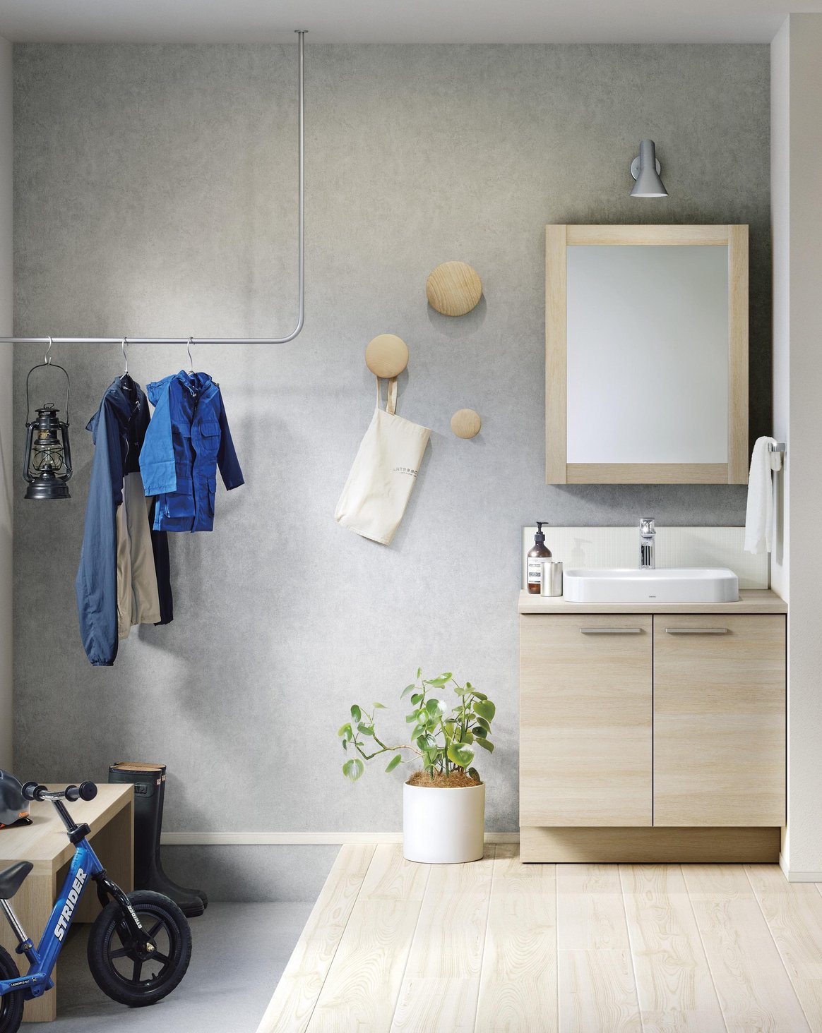 お家に帰ったらすぐに玄関先で清潔に