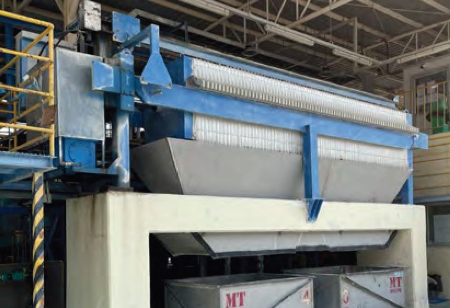 Automated backwashing disc filter equipment at TOTO (Thailand)