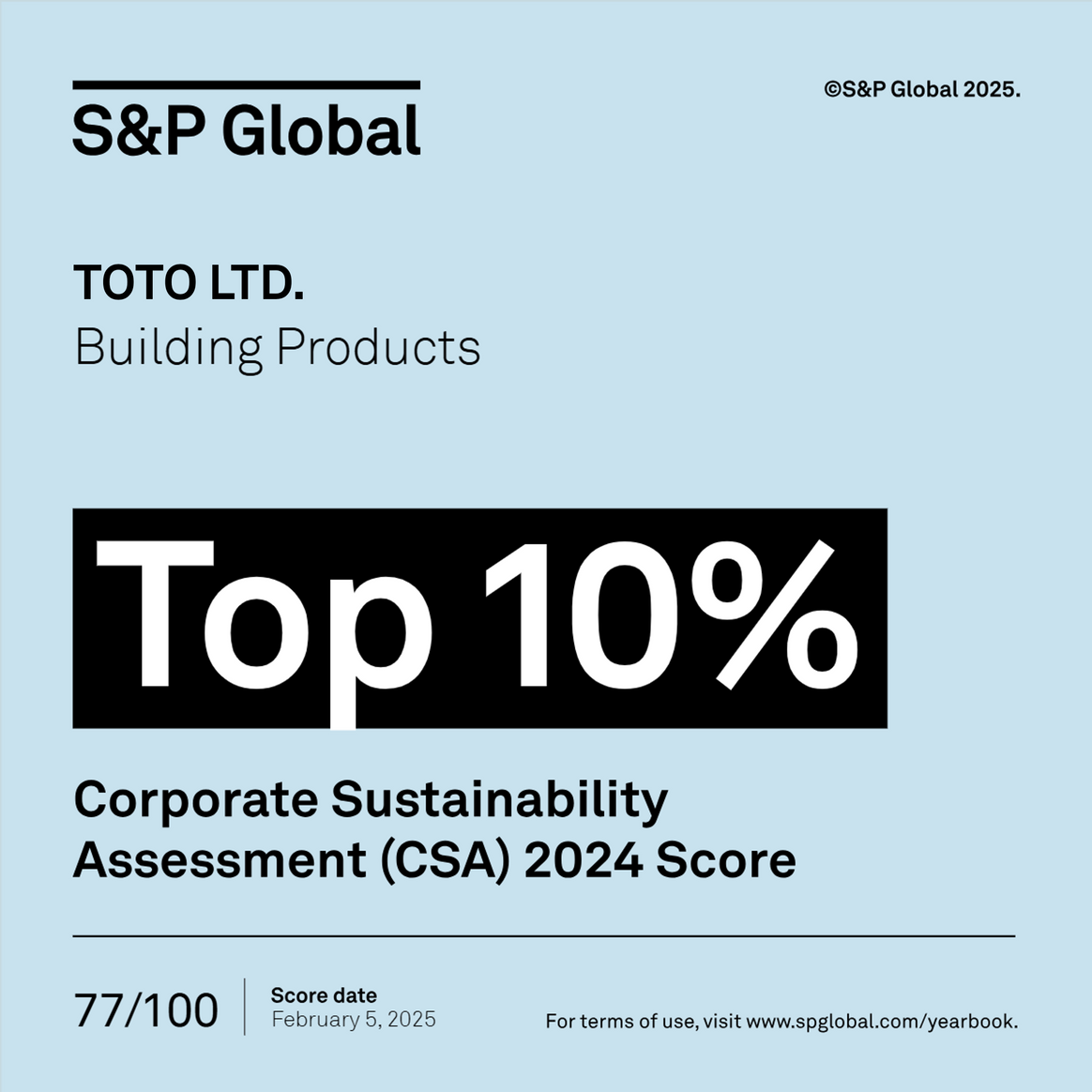 The Sustainability Yearbook - 2025 Rankingsのロゴ