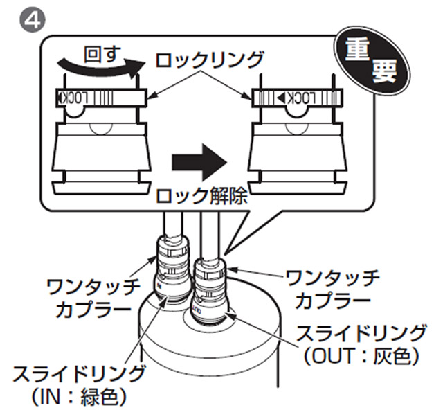 水栓の設定方法（浄水カートリッジ交換リセット） | 修理 | お客様 