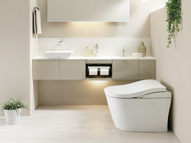 TOTO 温水洗浄便座 ホワイト 標準サイズ ウォシュレット一体型便器 TOTO 温水洗浄便座 【通販モノタロウ】
