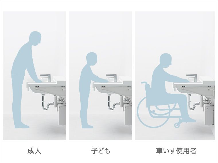 マルチユーザー向けカウンター | 洗面所(パブリック) | 商品 マルチユーザー向けカウンター | 洗面所(パブリック) | 商品