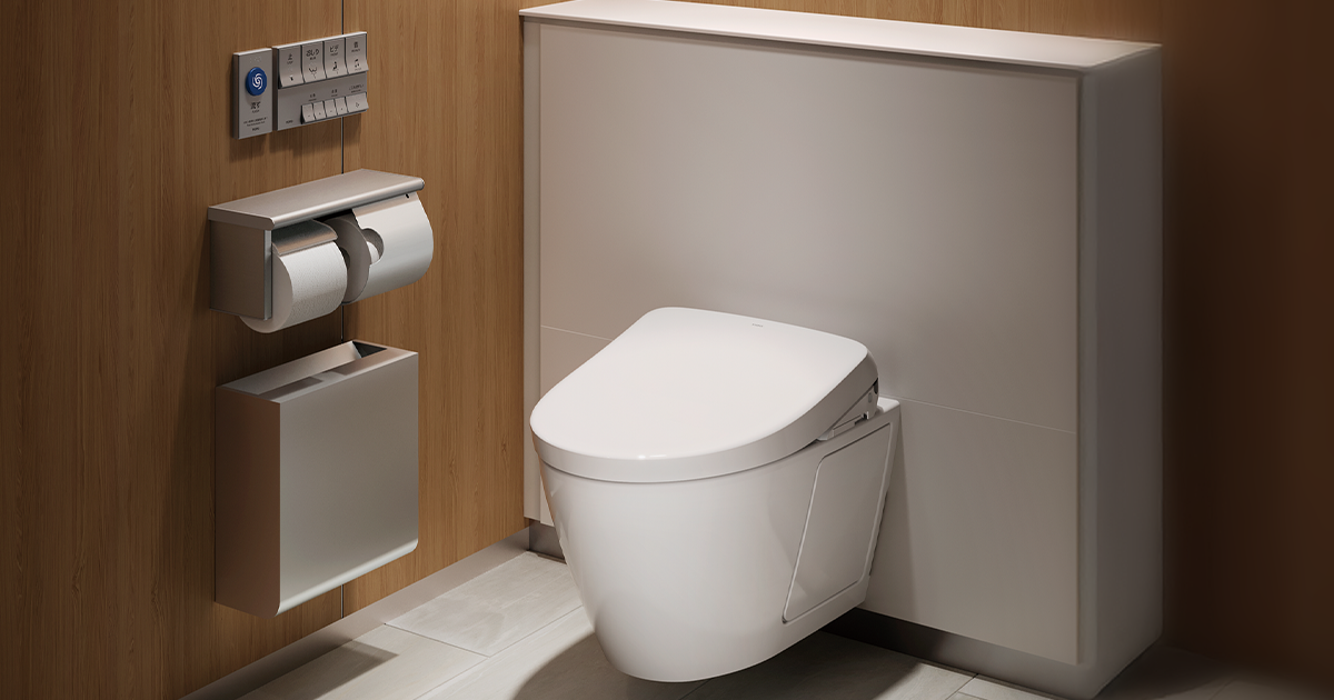 ウォシュレット付き　トイレ ウォシュレット一体形便器ZX/注文住宅/TOTO/こどもと暮らす