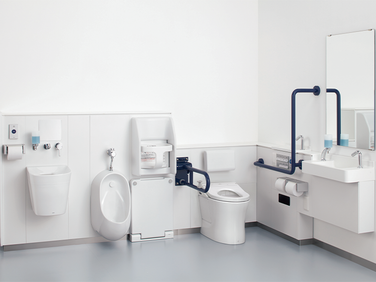 TOTO バリアフリー器具背もたれ　ソフトタイプ コンパクト・バリアフリートイレパック | バリアフリー配慮商品