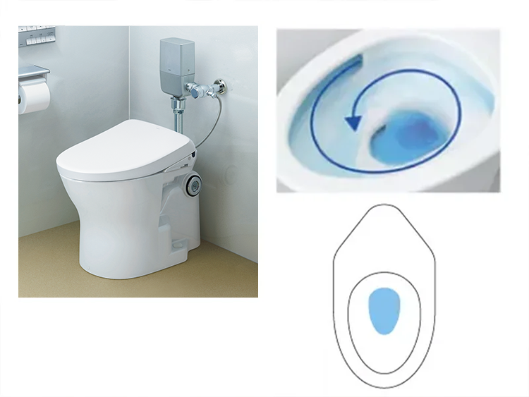 パブリックコンパクト便器・フラッシュバルブ式 | トイレ