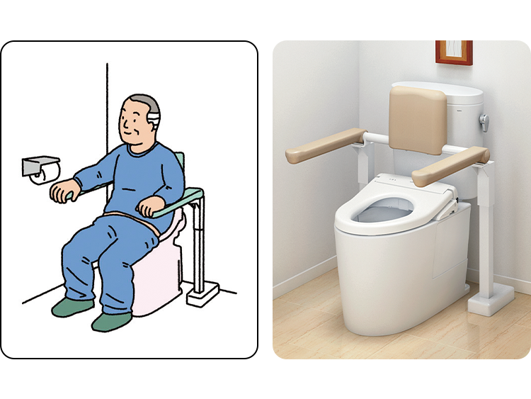 TOTO トイレ手摺 L型手摺 介護 歩行補助 国内正規総代理店アイテム】 トイレ手摺 TOTO L型手摺 歩行補助