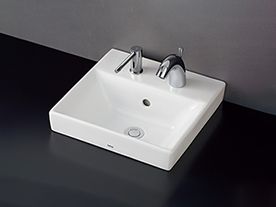 TOTO  ベッセル式洗面器 独自の素材により高いデザイン性と清掃性を実現したベッセル式