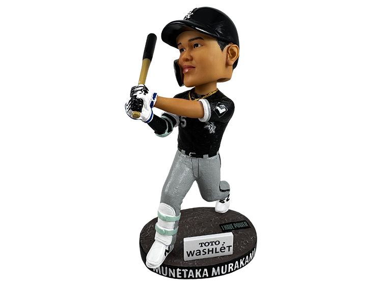 値下げ　新品未着用　シカゴホワイトソックス　選手仕様スタジャン　村上宗隆 MLB シカゴ・ホワイトソックス 村上 宗隆選手「ボブルヘッド人形