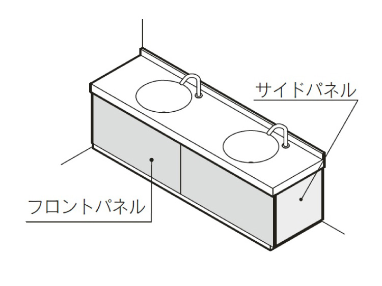 TOTO 【MFS3C1579BNB31W】 フロントパネルケンドン式-