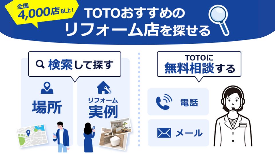 リフォームトップ | TOTO株式会社 リフォームトップ | TOTO株式会社
