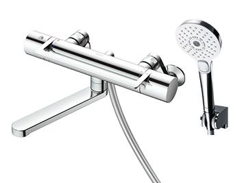 TOTOスッキリ棚水栓 棚W215水栓金具 シャワーヘッド 壁付サーモ水栓 新製品TOTOスッキリ棚水栓 棚W215水栓金具 シャワーヘッド 壁付