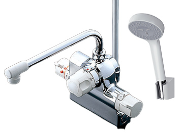 浴室用・シャワー用水栓金具 台付き2穴 | 水栓金具（浴室） | 商品情報