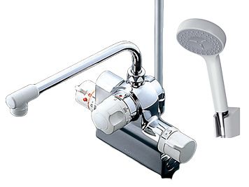 浴室用・シャワー用水栓金具 台付き2穴 | 水栓金具(浴室) | 商品情報
