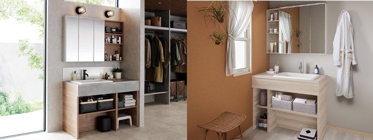 ポイント1：造作したような素材感のあるデザイン