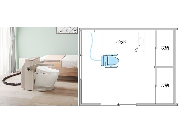 ベッドサイド水洗トイレ | 福祉機器 | 商品情報 | TOTO株式会社
