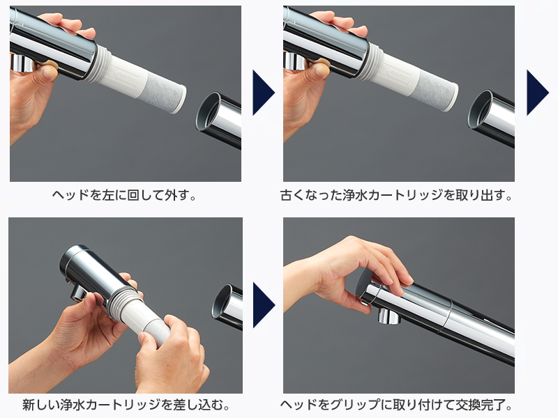 浄水機能付水栓(浄水カートリッジ内蔵形) | 水栓金具(キッチン 浄水機能付水栓(浄水カートリッジ内蔵形) | 水栓金具(キッチン