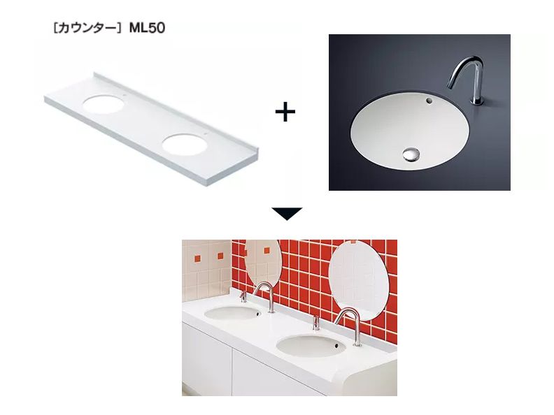 TOTO 【ML45L2250D#NW1W】 マーブライトカウンター-