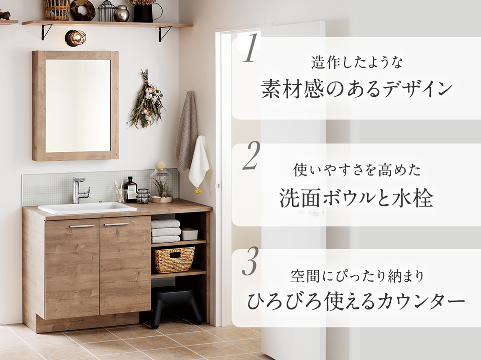 ドレーナ | 洗面(洗面台・洗面化粧台・洗面化粧室・収納・洗面ボウル