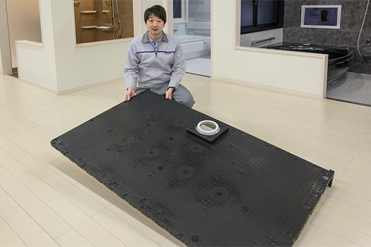 TOTO カラリ床 ３セット 4世代を経て誕生！お掃除しやすく、ヒヤッとせず、やわらかい「お掃除