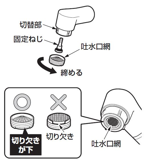 水の出が悪くなった | 修理 | お客様サポート | TOTO株式会社