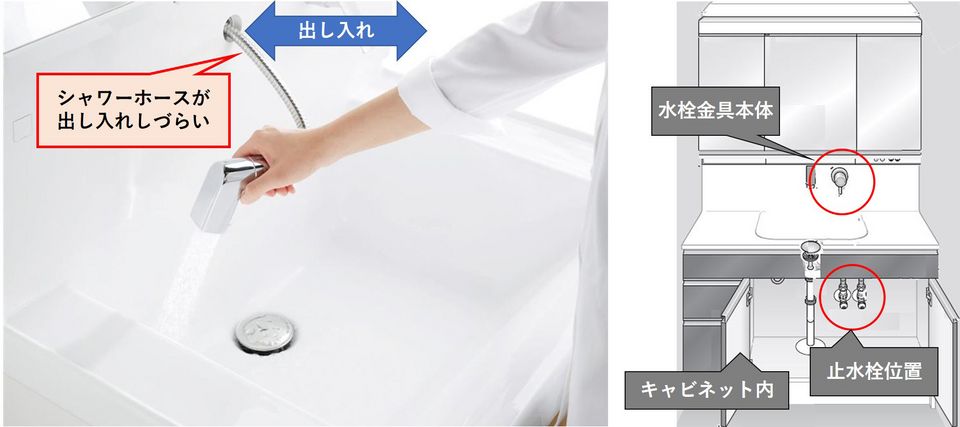 シャワーホースが出し入れしづらい 修理 お客様サポート Toto株式会社