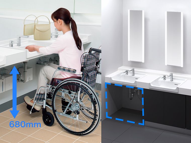 マルチユーザー向けカウンター | 洗面所（パブリック） | 商品情報