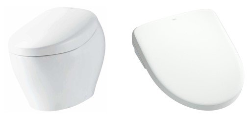 ウォシュレット一体形便器「ネオレストNX」とウォシュレット「アプリコット」の外観写真