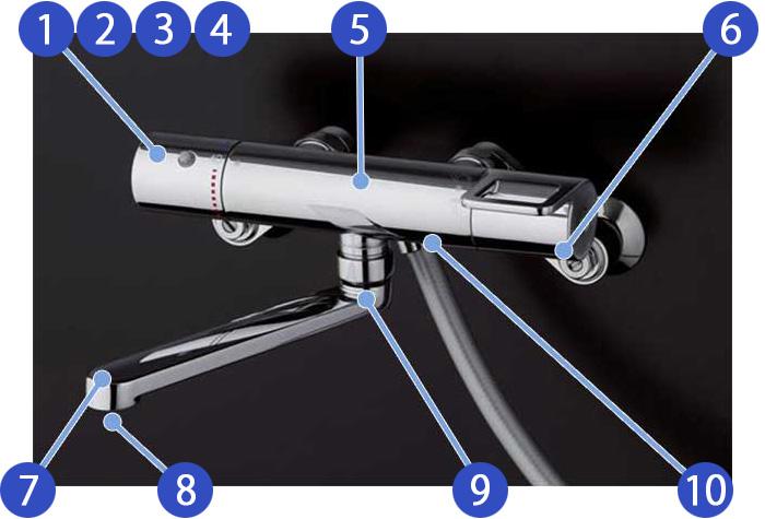 TOTO 壁付サーモスタット混合水栓