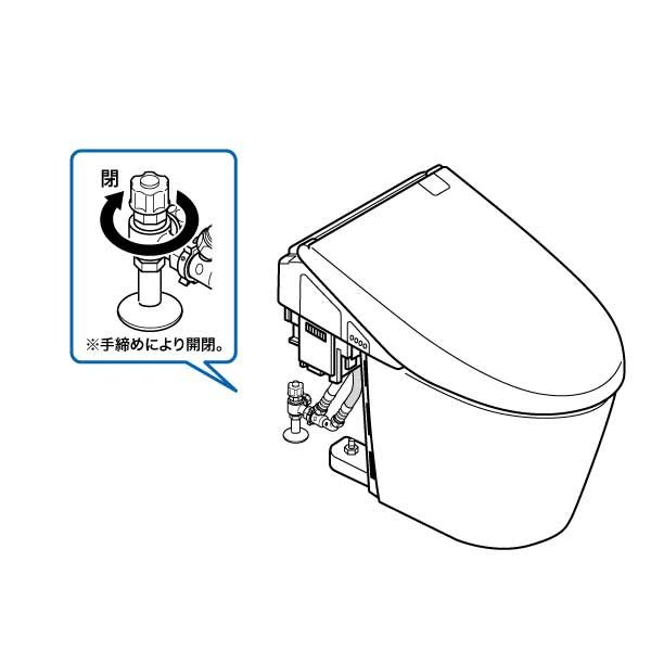 止水栓の閉め方と調整方法 | 修理 | お客様サポート | TOTO株式会社