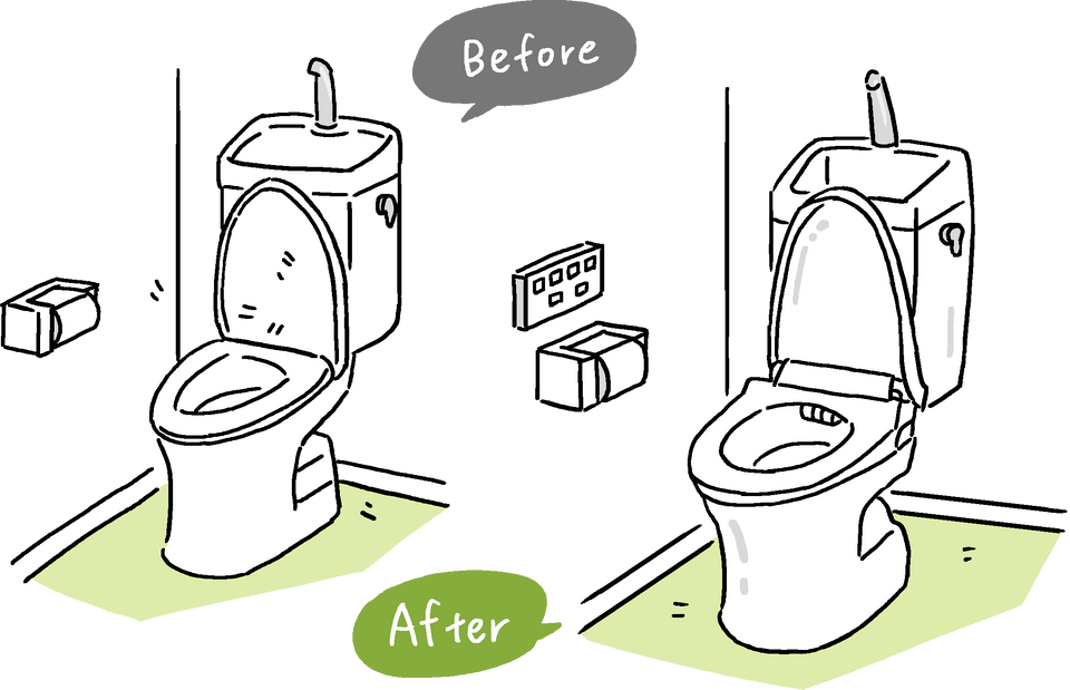 トイレリフォームでできること | リモデルライブラリー | リフォーム