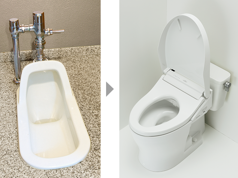 和洋リモデル工法 | トイレ（パブリック） | 商品情報 | TOTO