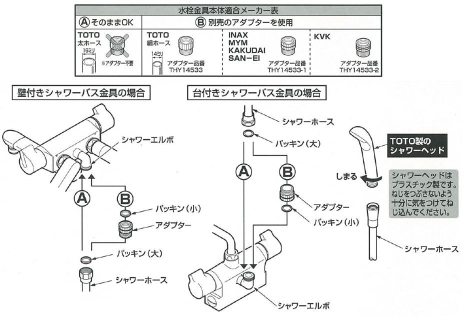 最大59％オフ！ TOTO THYC77LLC シャワーホース シルバー 他社アダプター付 discoversvg.com