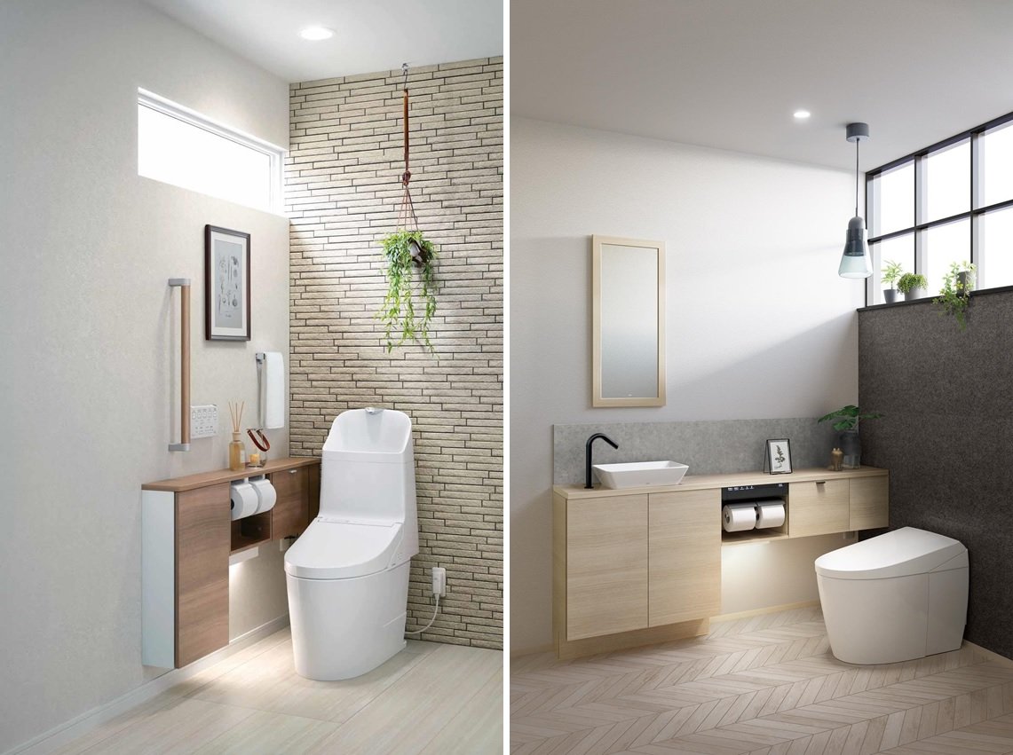 一体型トイレ・タンクレストイレの場合