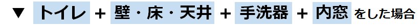 トイレ（ネオレスト）＋壁・床・天井＋手洗器＋内窓をリフォームした場合の参考価格(費用)