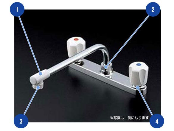 台付２ハンドル混合栓のトラブル解決 | 修理 | お客様サポート | TOTO ...