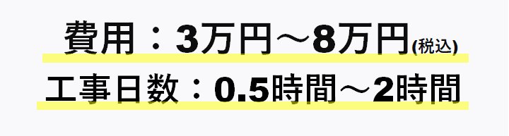 キッチン水栓交換の場合、費用は3～8万円（税込）
